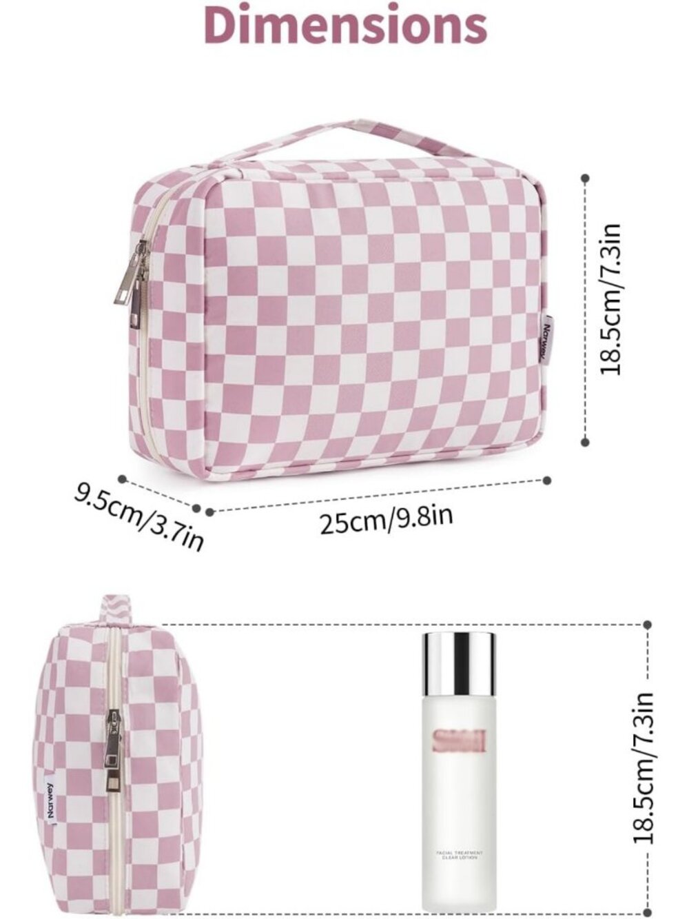 Compact Travel Toiletry Bag for Women | Makeup Organizer & Cosmetic Storage - Picture 5 of 7